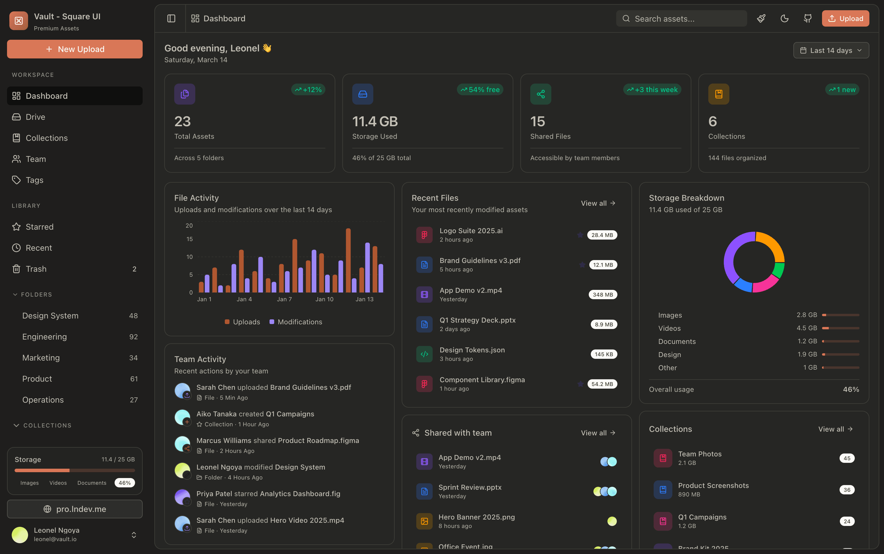 vault template screenshot